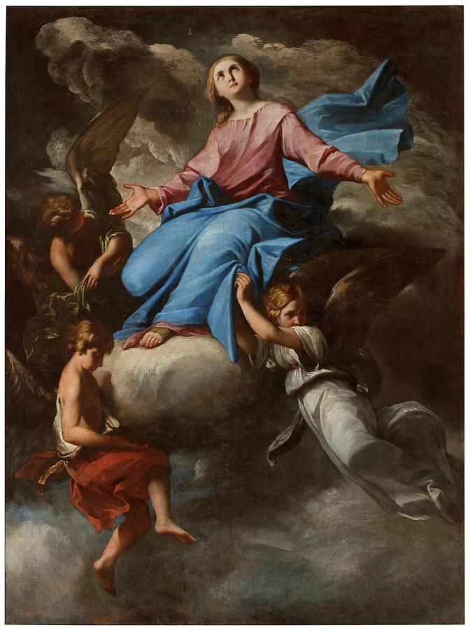 The Assumption of the Virgin. Late XVII century. Oil on canvas. Painting by Anonymous