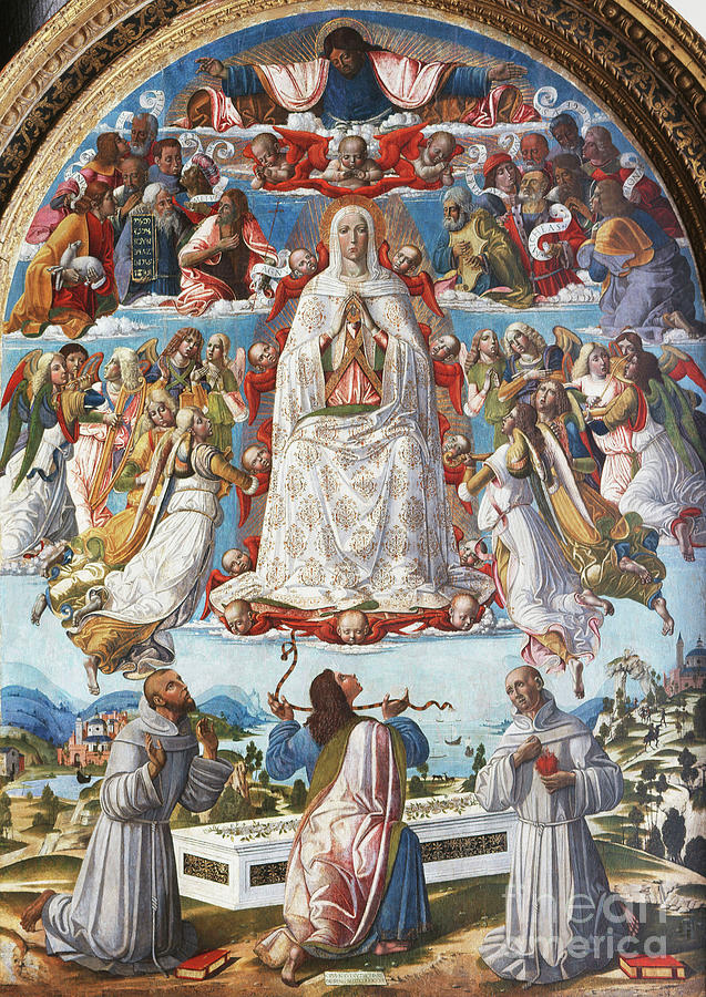 The Assumption Of The Virgin With Saint Thomas Receiving The Girdle ...