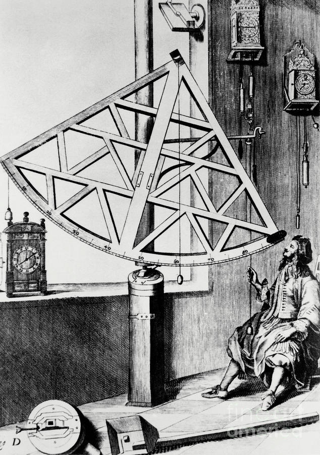 The Astronomer Johannes Hevelius Using A Quadrant Photograph by Science Photo Library