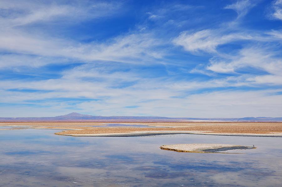 Landscape Photograph - The Atacama Desert Salt Flat Salar De by Sbastien Lecocq