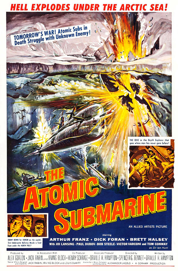 The Atomic Submarine Painting by William Reynold Brown