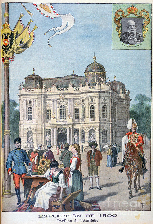 The Austrian Pavilion At The Universal Drawing by Print Collector