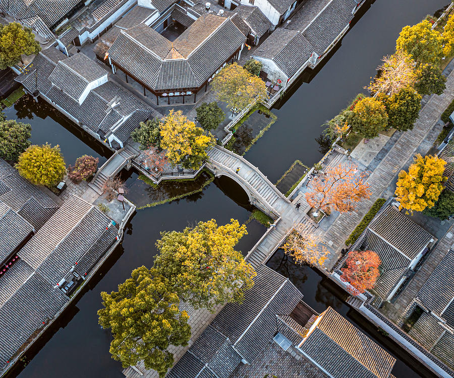 The Autumn Of An Ancient Town Photograph by Irene Yu Wu