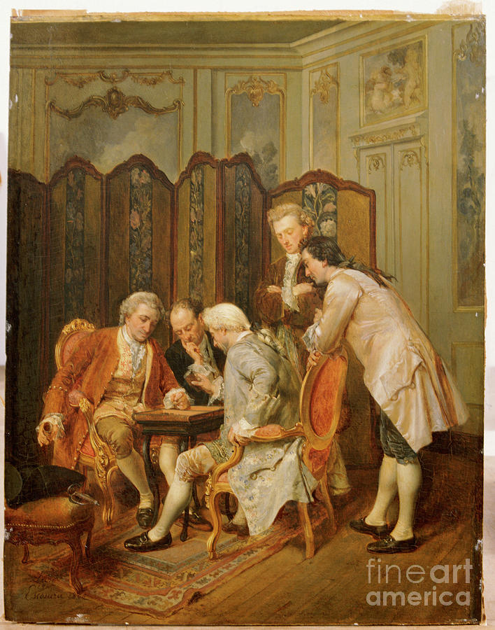 The Backgammon Players, 1866 Painting by Ignacio Leon Y Escosura