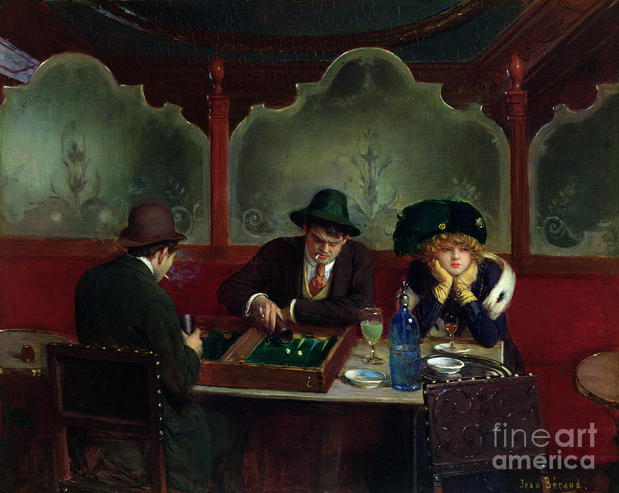 The Backgammon Players Painting by Jean Beraud