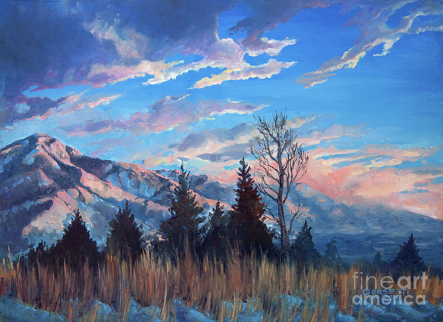 Mountain Painting - The Backside of Eden by Robert Corsetti
