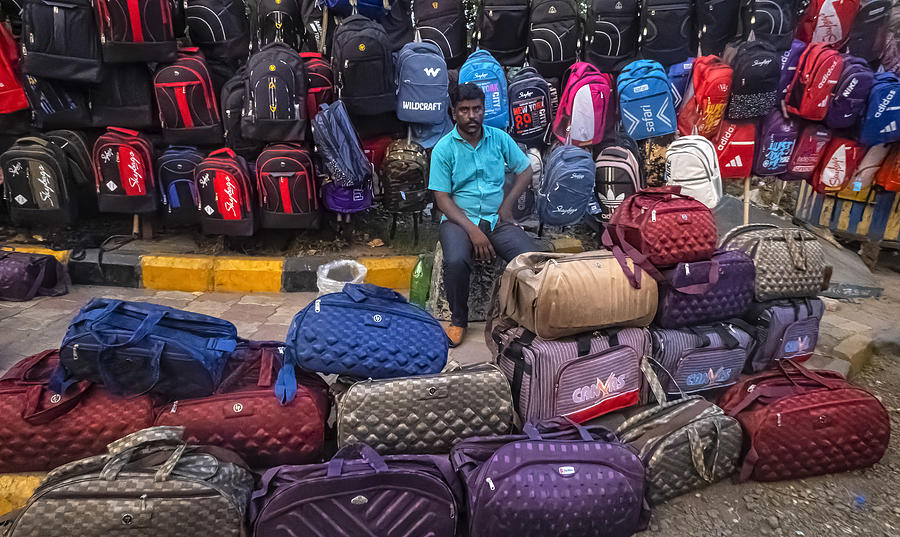 City Photograph - The Bag Seller by Souvik Banerjee