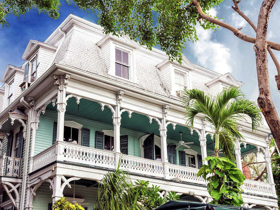 The Balcony in Key West Photograph by John Rizzuto
