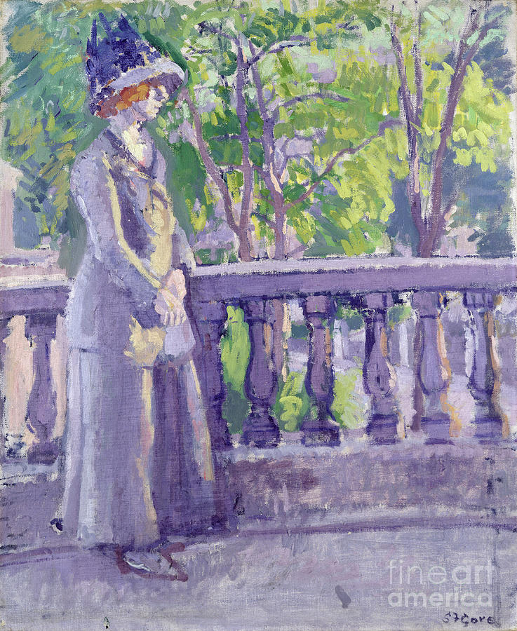 The Balcony, Mornington Crescent, 1911 Painting by Spencer Frederick Gore