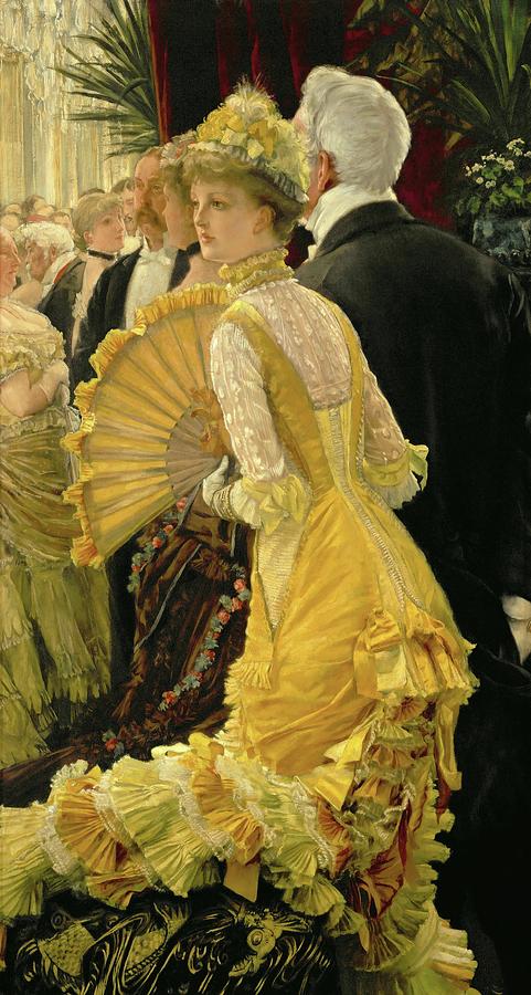 The ball. Around 1878 Canvas, 90 x 50 cm R. F. 22 53. Painting by James Tissot -1836-1902-