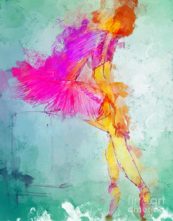 The ballet dancer Mixed Media by Louise Lavallee | Fine Art America