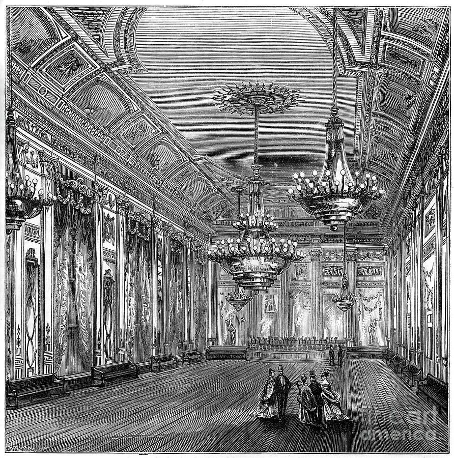 The Ballroom At Williss Rooms, London Drawing by Print Collector
