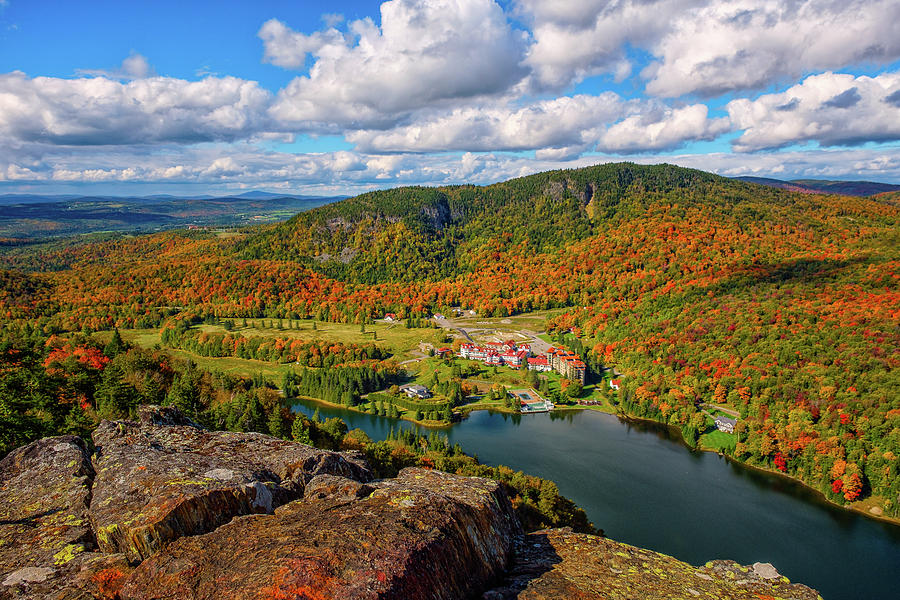 Mountain Photograph - The Balsams Resort Autumn. by Jeff Sinon