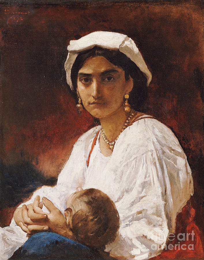 The Bandits Wife, 1872 Painting by Leon Joseph Florentin Bonnat