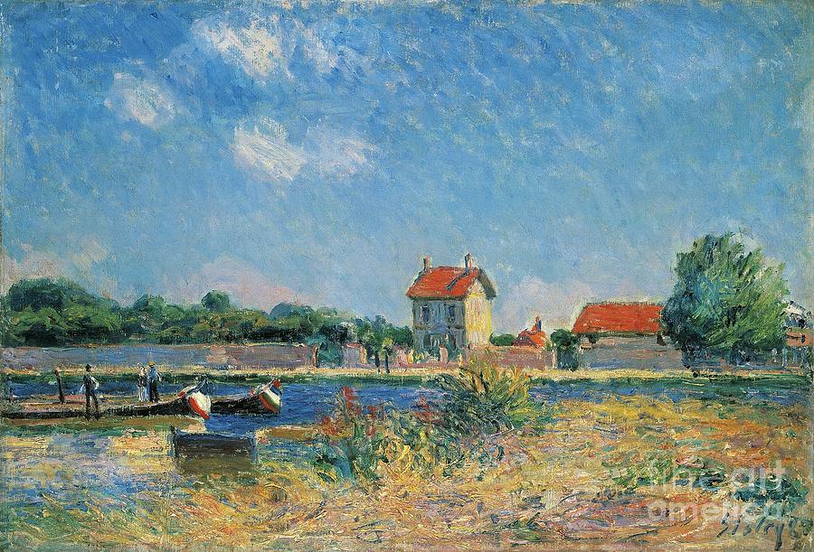 The Banks Of The Canal Du Loing At Saint Mammes, 1888 By Alfred Sisley ...