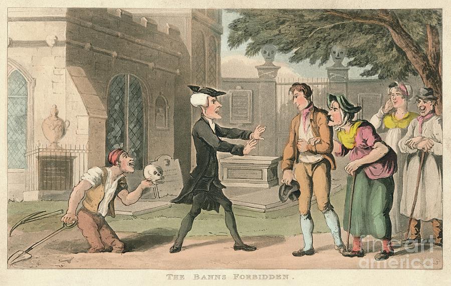 The Banns Forbidden, 1820 Drawing by Print Collector