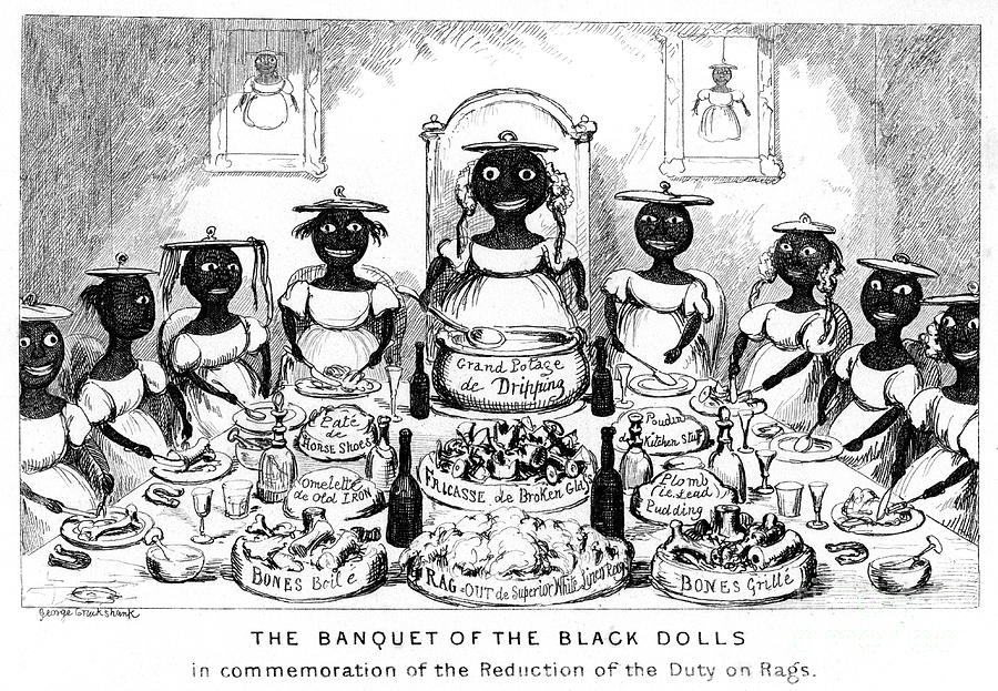 The Banquet Of The Black Dolls, 19th Drawing by Print Collector The Banquet Of The Black Dolls, 19th Drawing by Print Collector