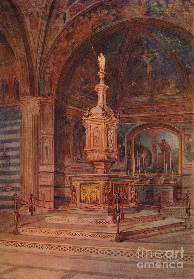 The Baptistery Of S. Giovanni, C1900 Drawing by Print Collector