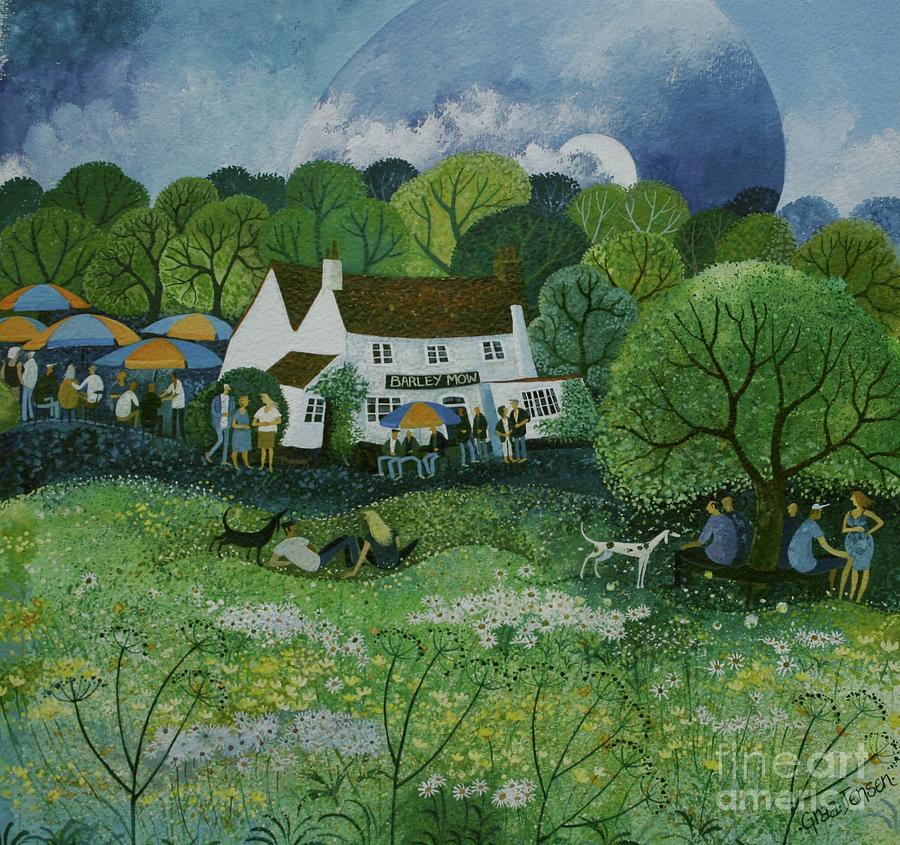 The Barley Mow Painting by Lisa Graa Jensen