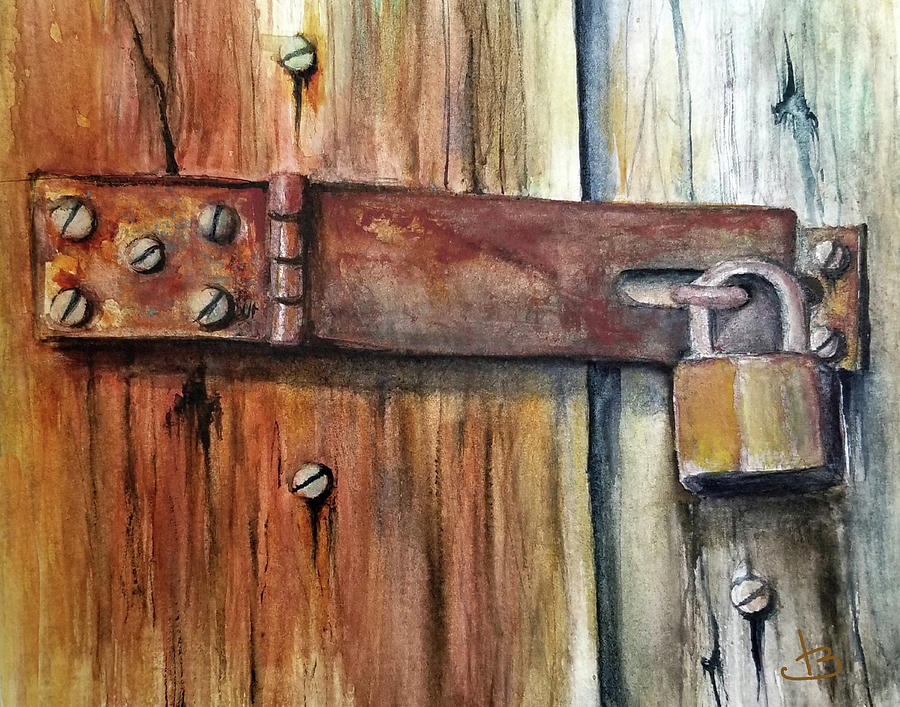 The Barn Lock 1 Painting By Irene Bacchi
