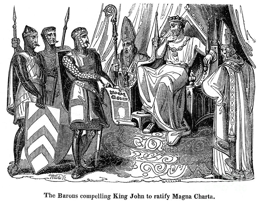 The Barons Compelling King John Drawing by Print Collector
