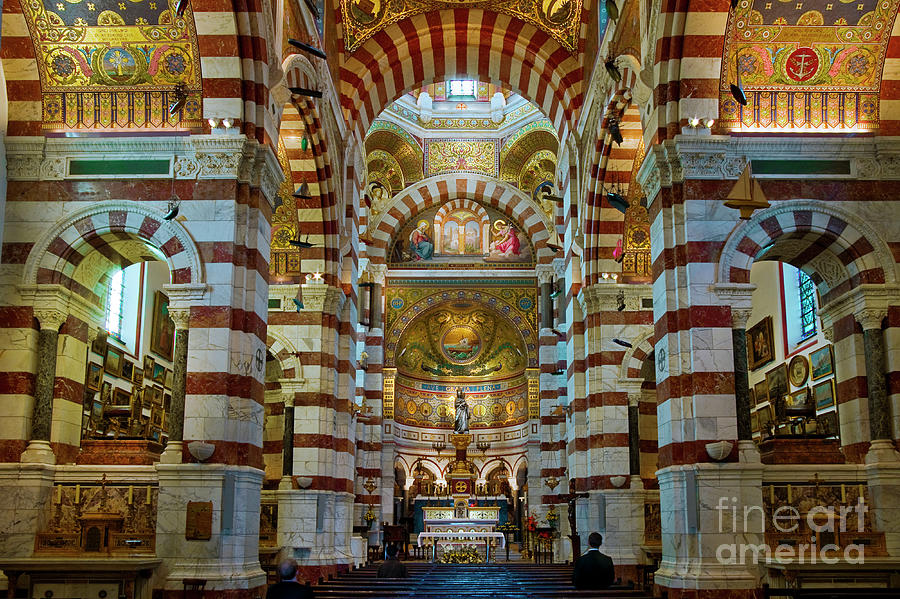 The Basilica Notre Dame De La Garde Photograph by Yann Guichaoua-photos