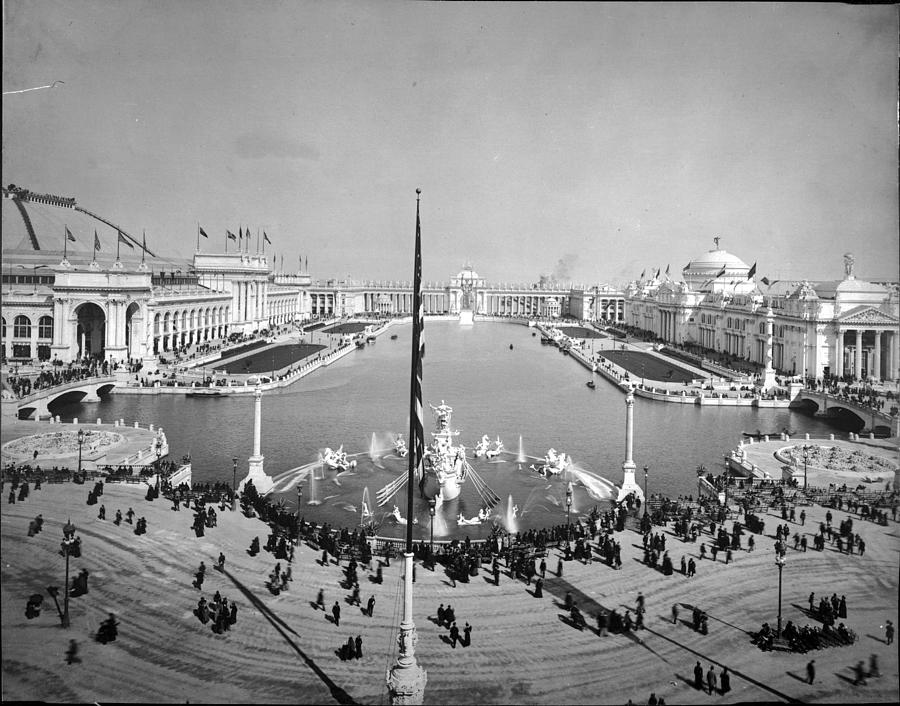 The Basin And Court Of Honor Photograph by Chicago History Museum