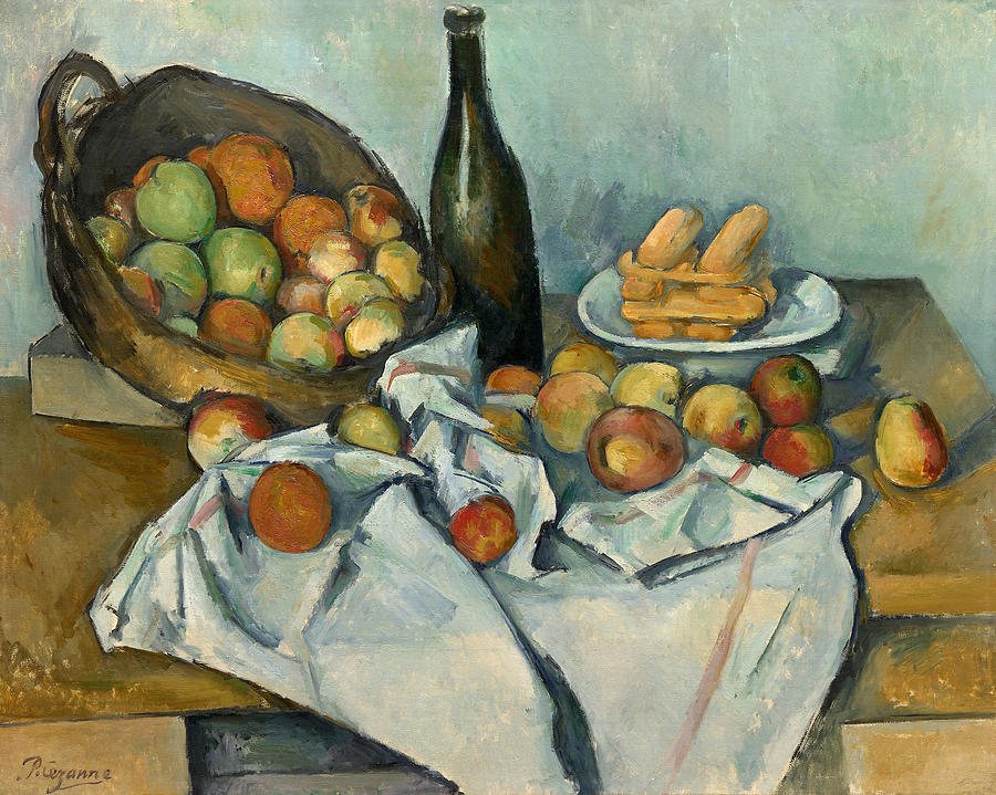 The Basket of Apples, 1887-1900 Painting by Paul Cezanne