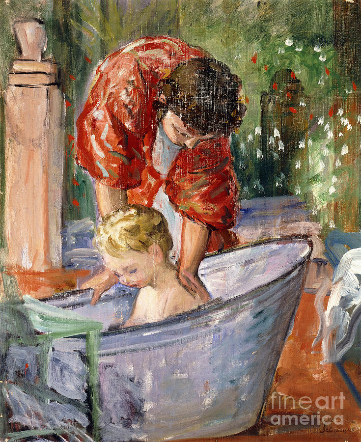 The Bath Le Bain Painting by Henri Lebasque