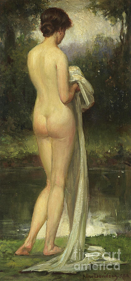 The Bather by Allan Douglas Davidson Painting by Allan Douglas Davidson