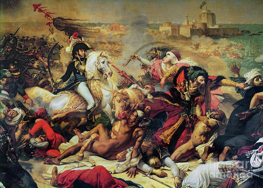 The Battle Of Aboukir, 25th July 1799 Painting by Baron Antoine Jean