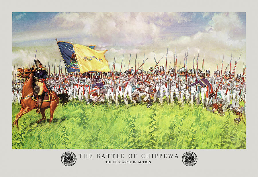 The Battle of Chippewa Painting by H. Charles McBarron Jr.