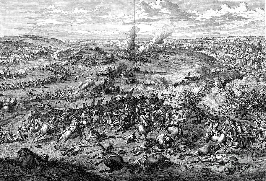 The Battle Of Hochstadt, Bavaria, 13 Drawing by Print Collector
