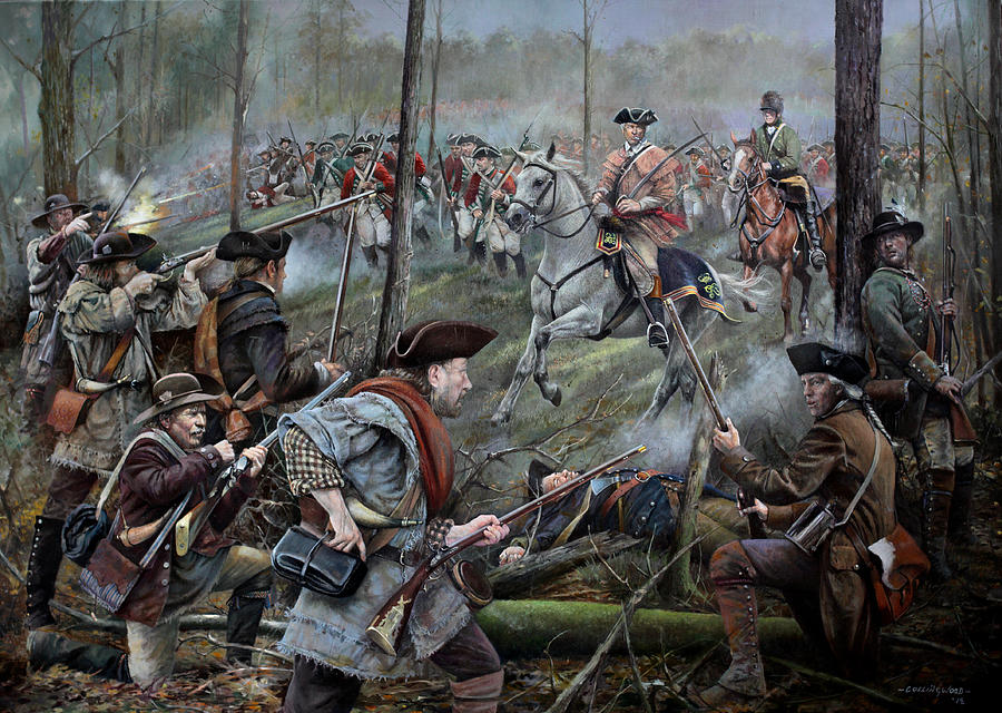 Patriots Painting - the Battle of Kings Mountain 1780 by Chris Collingwood.