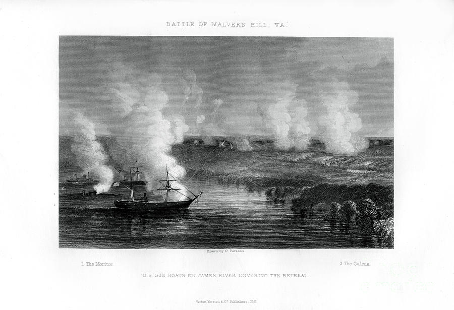 The Battle Of Malvern Hill, Virginia, 1 Drawing by Print Collector