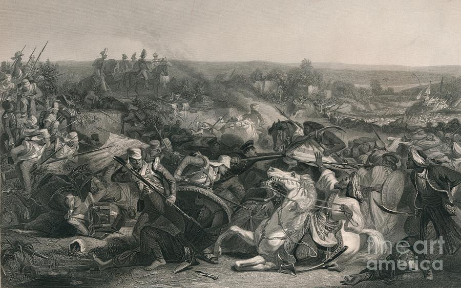 The Battle Of Meeanee, 1843 Drawing by Print Collector