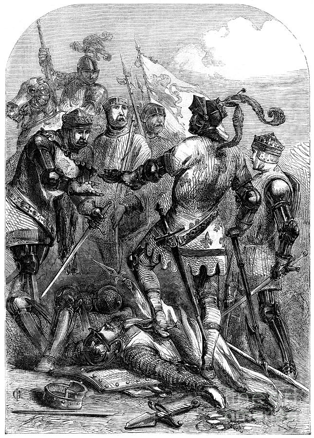 The Battle Of Poictiers, 19th September Drawing by Print Collector