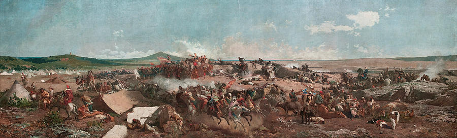 The Battle of Tetouan Painting by Maria Fortuny
