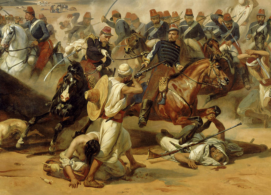 Horace Vernet Painting - The Battle of the Smala, 1843 by Horace Vernet