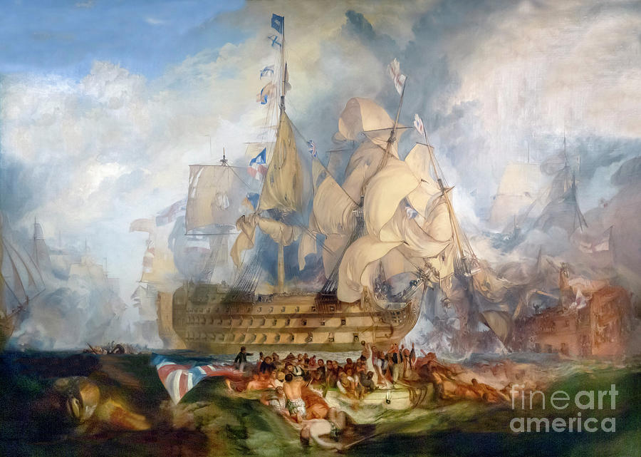 The Battle Of Trafalgar, 21 October 1805, Jmw Turner, 1822