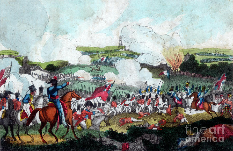 The Battle Of Waterloo, 1815 1816 Drawing by Print Collector