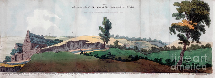 The Battle Of Waterloo, 1815 Drawing by Print Collector