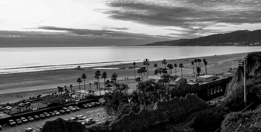 The Bay At Dusk - B and W Photograph by Gene Parks