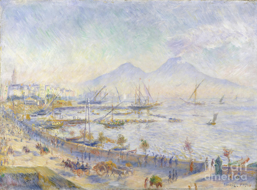 The Bay Of Naples Drawing by Heritage Images