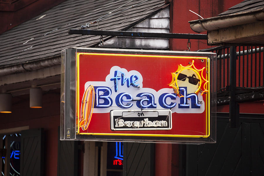 The Beach on Bourbon Street Photograph by Art Block Collections