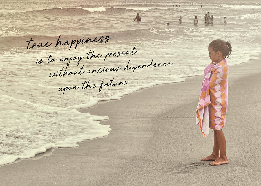 THE BEACH quote Photograph by Jamart Photography
