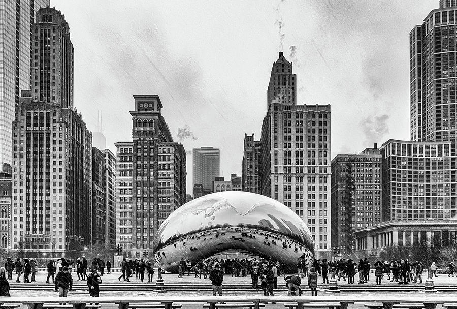 The Bean black and white Photograph by Framing Places