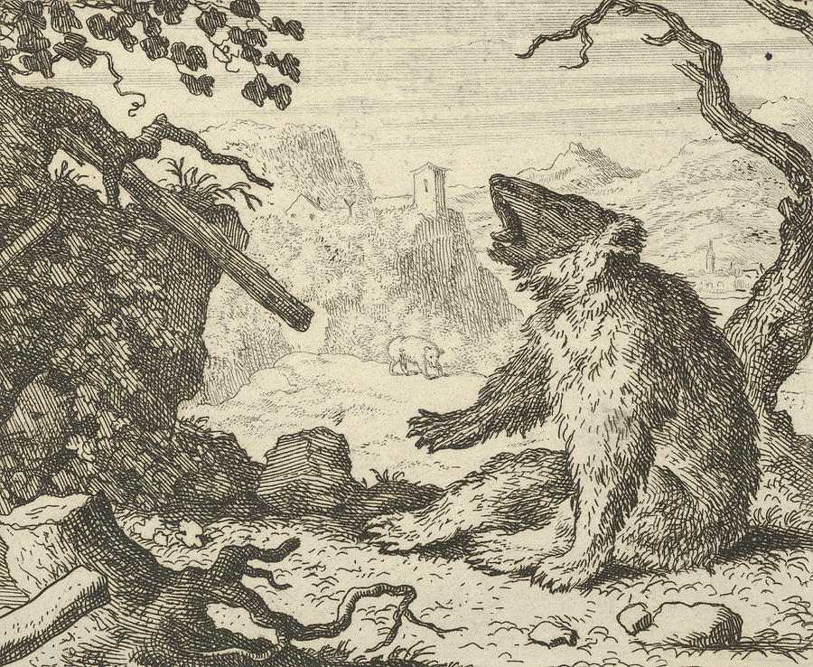 The Bear Calls Renard to Appear Before the Council of the Animals Relief by Allaert van Everdingen