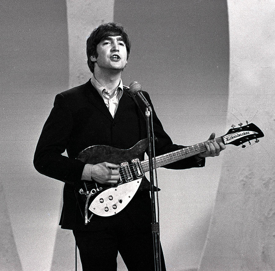 The Beatles 1964 Us Tour. John Lennon Photograph by Popperfoto - Fine ...