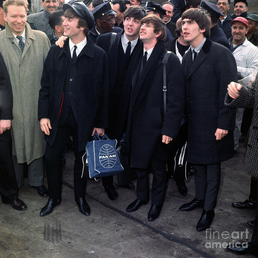 The Beatles Arriving At Idlewild Airport Photograph by Bettmann
